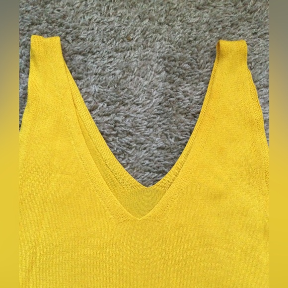 🔥🔥HOST PIC🔥🔥 H&M Yellow Fine Knit Midi Dress - Picture 9 of 15